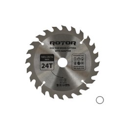 Disc circular pentru taiere lemn Rotor 160 mm, 24T, cu adaptor 20/16 mm