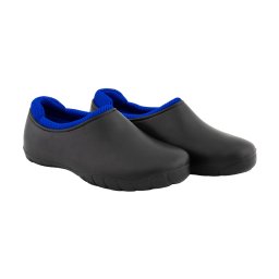 Set 10 perechi galosi impermeabili pentru dama, negru/albastru, marimi 37–41