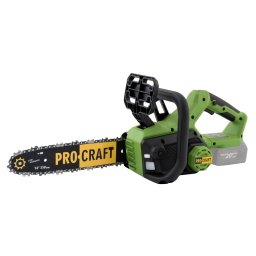 Drujba pe acumulator ProCraft PKA60 brushless, lama 12", 20V (fara acumulator/încarcator)