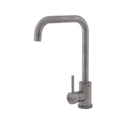 Baterie de bucatarie Flow FB-011 G din inox SUS 304, crom mat, pipa 360°
