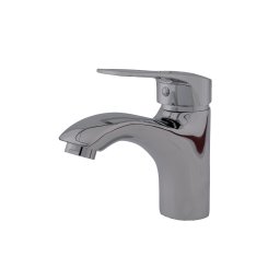 Baterie lavoar WAVE Z 01 din zinc, crom lucios, monocomanda, pipa fixa
