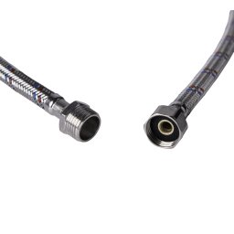 Racord flexibil apa inox 40 cm, F1/2" x M1/2" pentru baterii sanitare Flow