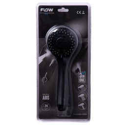 Cap de dus multifunctional FLOW FPD-2B, 3 functii, negru, ABS