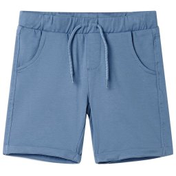 Pantaloni scurti pentru copii cu snur, albastru închis, 92 GartenMobel Dekor