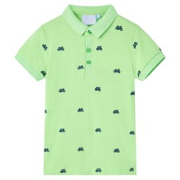 Tricou polo pentru copii, verde neon, 140 GartenMobel Dekor