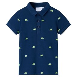 Tricou polo pentru copii, bleumarin, 92 GartenMobel Dekor