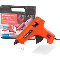 Pistol de lipit cu silicon Strend Pro, cu valiza, 60–80 W, pentru bete 11 mm