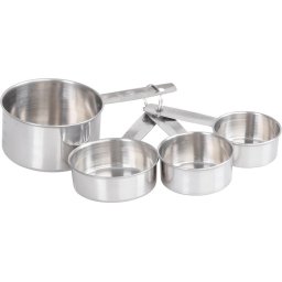 Set 4 cani de masurare gradate MagicHome din inox, pentru bucatarie