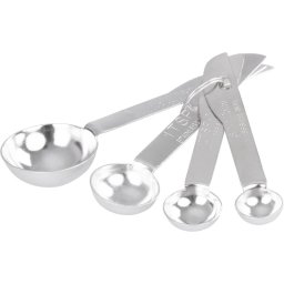 Set 4 linguri de masurat din inox MagicHome, 1,25–15 ml