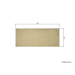 Placa samota refractara 30 x 12 x 2,5 cm pentru sobe si seminee