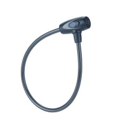 Antifurt bicicleta Yale cu cheie, cablu otel împletit 10 mm, 60 cm