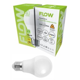 Bec LED A60 Flow 12W E27, 4000K lumina neutra, 1200 lm