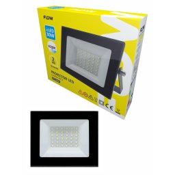 Proiector LED Flow 30W, 6500K lumina rece, IP65 pentru exterior