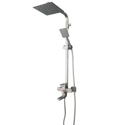 Baterie cada-dus Mixxus KUB-009-J cu coloana de dus 120 cm, crom