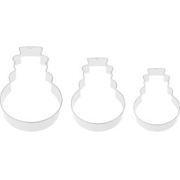 Set 3 forme de decupat biscuiti om de zapada MagicHome, inox