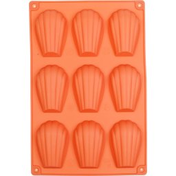 Forma silicon pentru copt MagicHome, 9 cavitati tip scoica, 20x30 cm