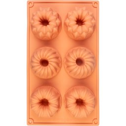 Forma din silicon MagicHome pentru minibabovky, 6 cavitati, 29,5×17,5×3,5 cm