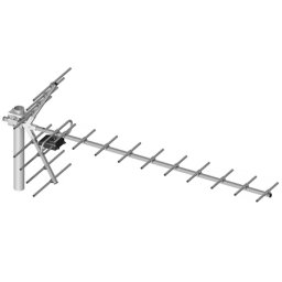 Antena TV UHF Yagi 19 elemente, canale 21–60, castig 16 dB