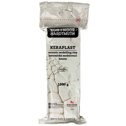 Pasta de modelaj KOH-I-NOOR Keraplast 1 kg, uscare la aer, alba