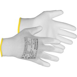 Manusi de gradina ST Brotula White, albe, marimea 07/S, cu blister
