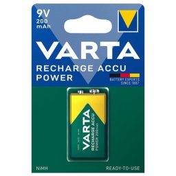 Acumulator Varta 9V 200 mAh NiMH 8.4V, reincarcabil pentru dispozitive