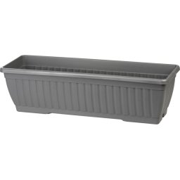 Jardiniera Strend Pro gri 60 cm din plastic, pentru balcon si terasa