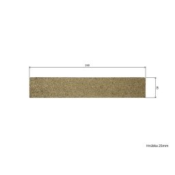 Caramida samota refractara 240 x 40 x 25 mm Strend Pro