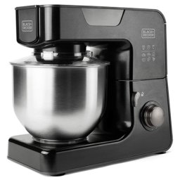 Robot de bucatarie multifunctional 1000W Black+Decker, bol inox 5,2L, 8 viteze