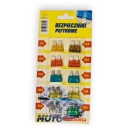 Set sigurante auto MIDI 5A–30A, 10 bucati pentru protectia circuitelor