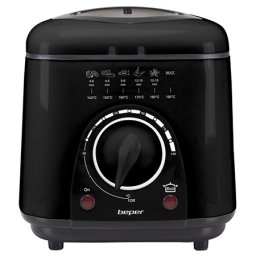 Friteuza electrica Beper 1L, 950W, cu filtru de miros si temperatura reglabila