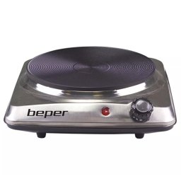 Plita electrica Beper 1500W cu termostat 5 trepte si placa din fonta