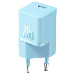 Incarcator de retea Baseus GaN5 20W USB-C, încarcare rapida Quick Charge, albastru