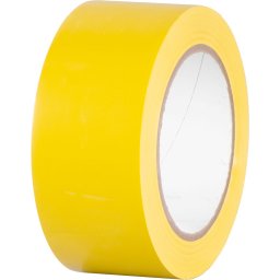Banda adeziva PVC galbena Strend Pro 50 mm x 33 m, pentru ambalare