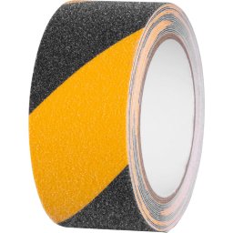 Banda antiderapanta Strend Pro 50 mm x 5 m, autoadeziva, negru/galben