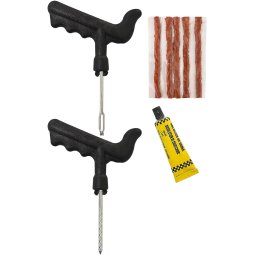 Kit reparatie anvelope tubeless Strend Pro, 8 piese, cu snururi vulcanizare