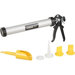 Set pistol pentru silicon/adeziv Strend Pro 600 ml cu duze, 6 piese