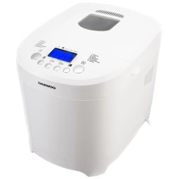 Masina de facut paine Daewoo 600W, 900 g, 12 programe, alb, display LCD