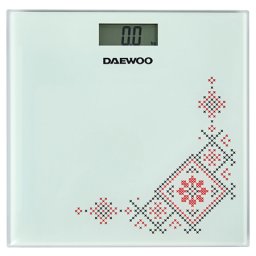 Cantar electronic Daewoo din sticla securizata, 150 kg, LCD