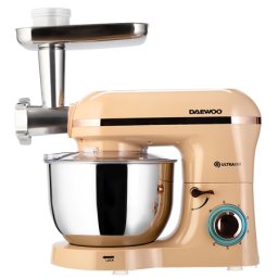 Robot de bucatarie Daewoo 2000W cu mixer, bol inox 5.5L si tocator carne