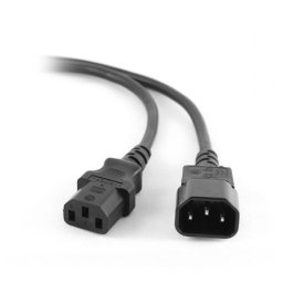 Cablu extensie alimentare PC/UPS Gembird 1.8 m, IEC C13–C14, negru