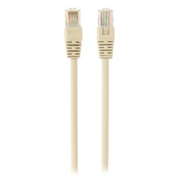 Patchcord UTP Cat 5e Gembird 1,5 m, cablu retea RJ45 bej