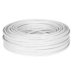Cablu coaxial 75 Ohm, rola 100 m, cupru 1,05 mm, alb (SAT TV)