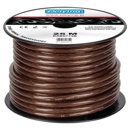 Cablu de putere CU-AL 6GA 13,29 mm², 25 m, izolatie neagra