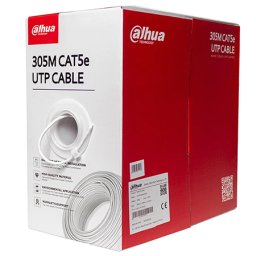 Cablu UTP Cat5e Dahua DH-PFM920I-5EUN, cupru OFC, 305 m, alb