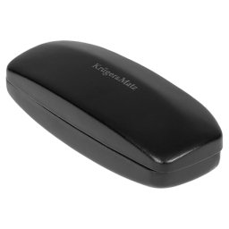 Etui rigid pentru ochelari de soare Kruger&Matz, negru, piele ecologica