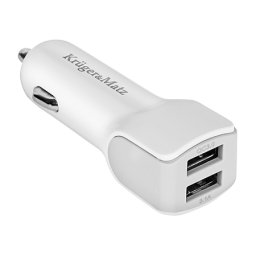 Incarcator auto USB dual Kruger&Matz 2 porturi 2.1A + 1A