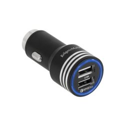 Incarcator auto cu 2 porturi USB si Quick Charge 3.0, Kruger Matz