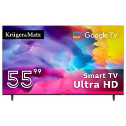 Smart TV Kruger&Matz 55" (141 cm) 4K UHD cu Google TV si Wi‑Fi