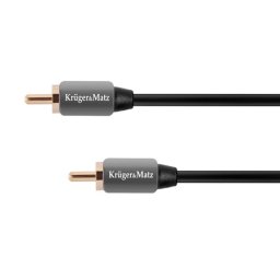 Cablu audio RCA-RCA 1 m Kruger&Matz pentru conexiuni analogice stabile