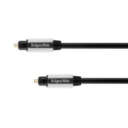 Cablu optic digital Toslink–Toslink 0,5 m Kruger&Matz pentru sunet clar